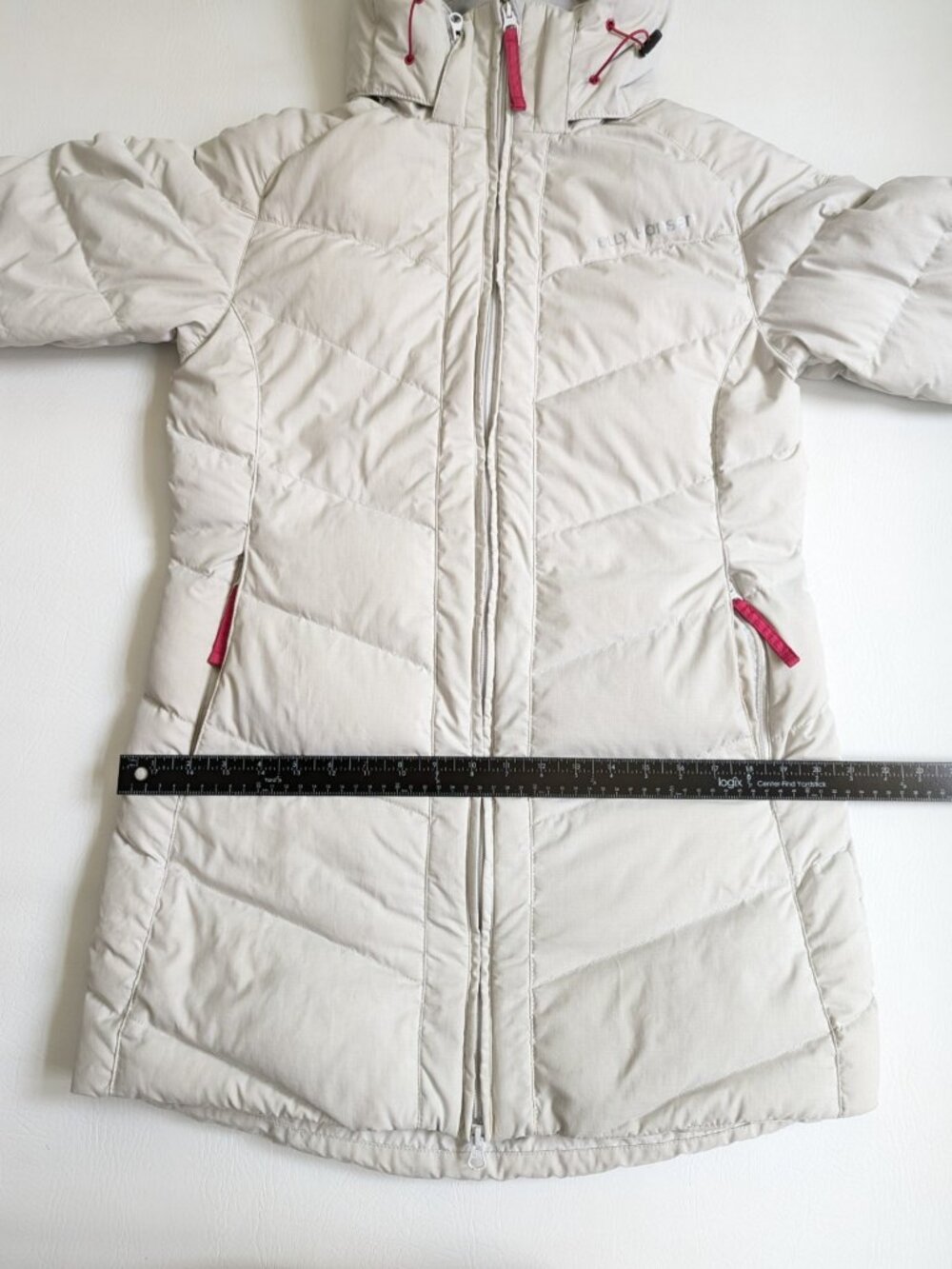 Helly Hansen Aden Down Parka Coat S/P Light Grey - Picture 9 of 16